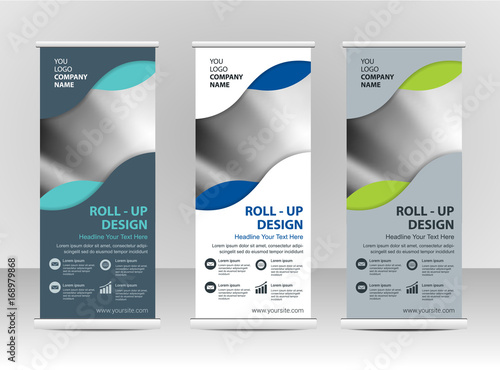 Roll up banner stand template design