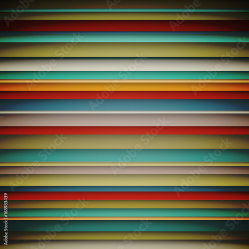 Abstract wallpaper with horizonta lines colorful pattern vintage retro background, Vector