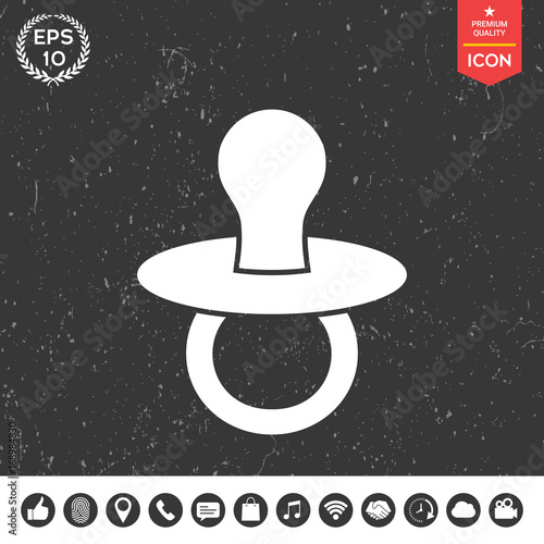 Baby's dummy -  icon