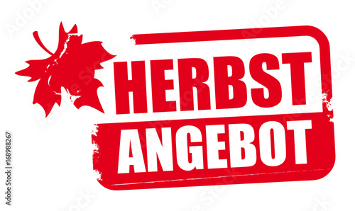 Stempel Herbstangebot vektor Illustration