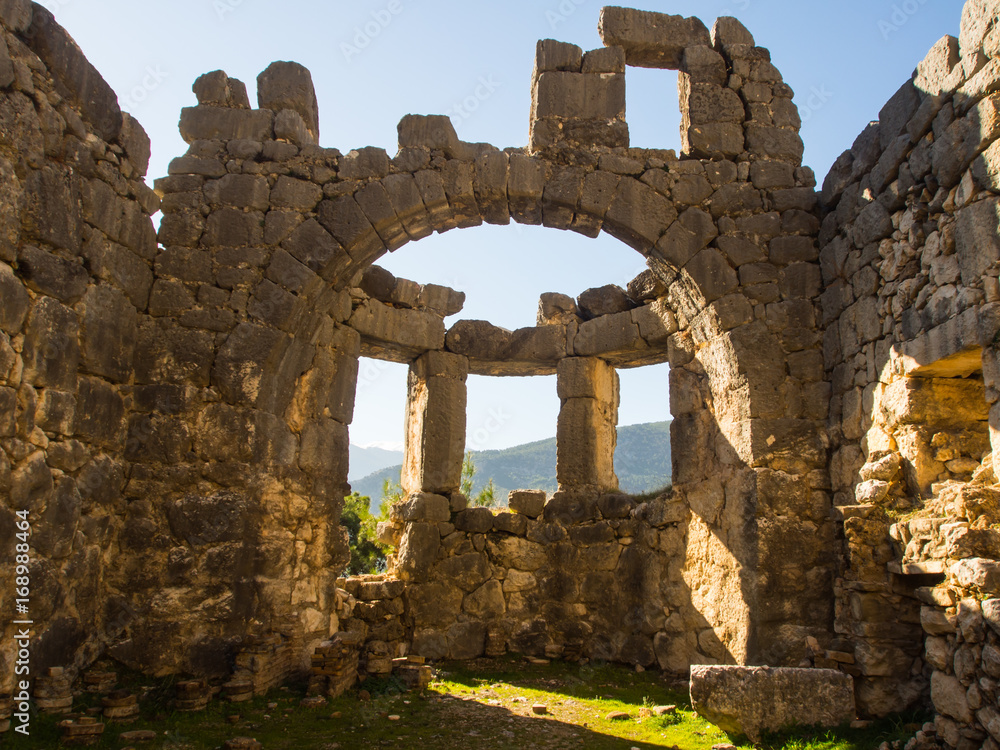 Ancient ruins of Arykanda, West Antalya, Turkew