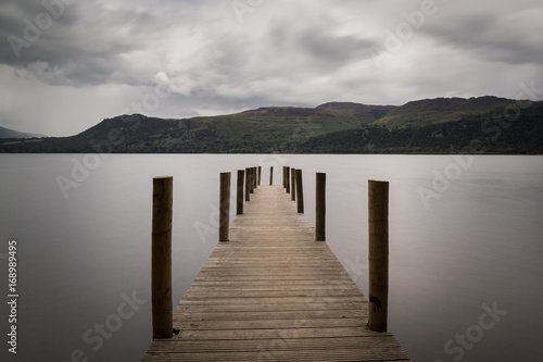 High Brandelhow Jetty on Derwent Water in the Lake District © L Galbraith
