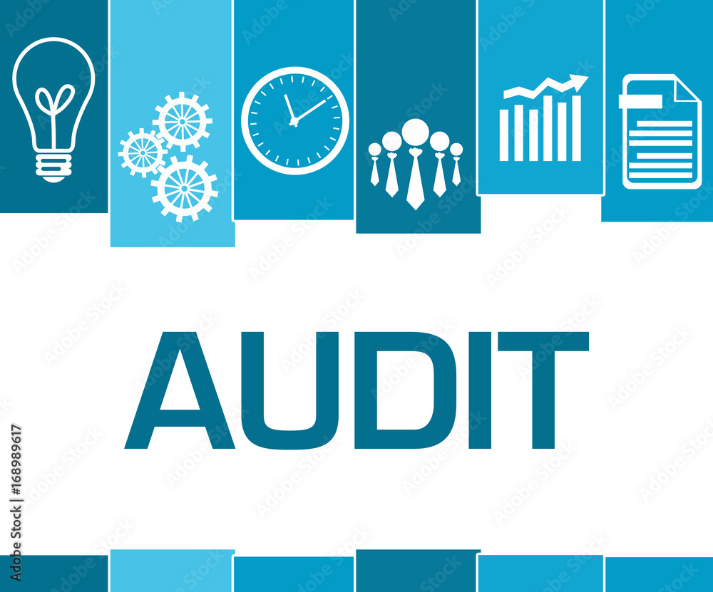Audit Blue Stripes Symbols 