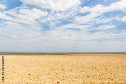 Relaxing view of a lonely beach without people