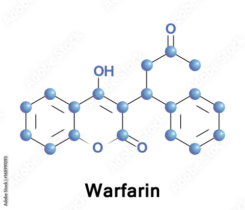 Warfarin anticoagulant blood thinner