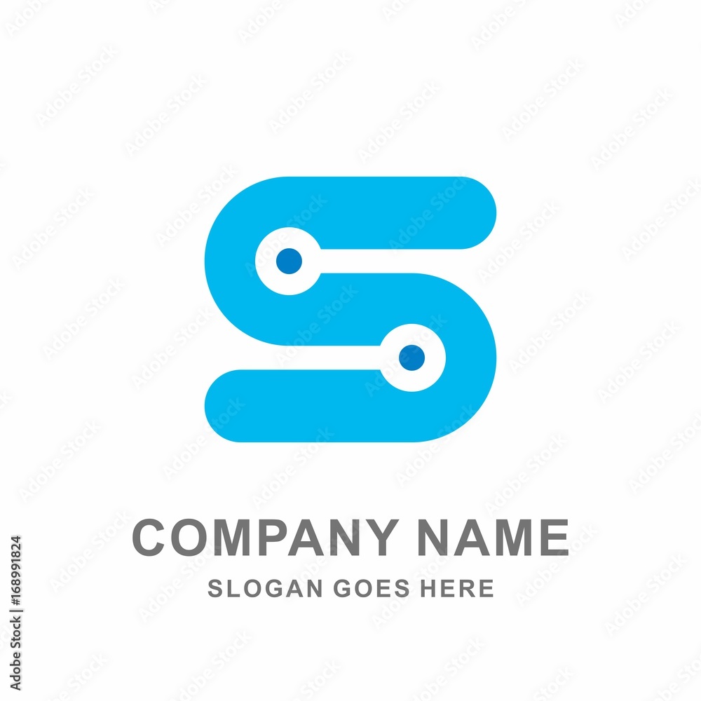 Monogram Letter S Circle Digital Speed Link Connection Technology Computer Business Company Stock Vector Logo Design Template Monogram Letter S Circle Digital Speed Link Connection Technology Computer Business Company Stock Vector Logo Design Template
