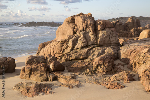 Rock on Forcados Point Beach; Costa de la Muerte; Galicia