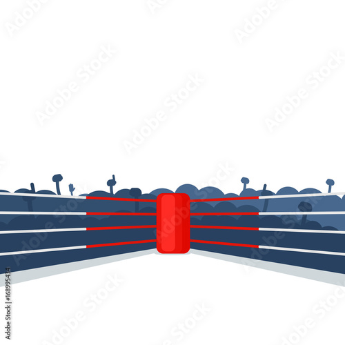 empty boxing ring