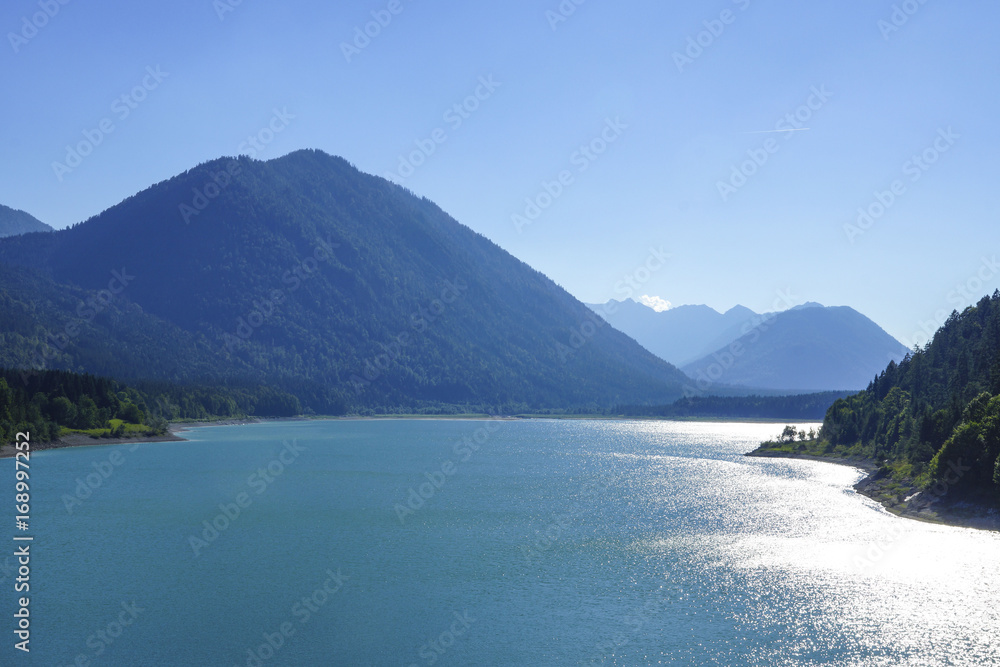 Sylvenstein Reservoir, Bavaria Sylvenstein Reservoir, Bavaria
