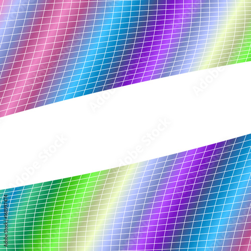 Geometrical grid background - vector graphic design from curved angular lines