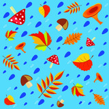 autumn pattern. Manufactory, background