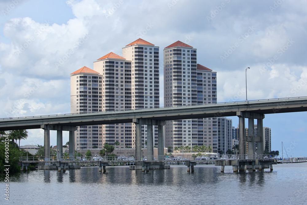 Downtown Fort Myers's River District skyline