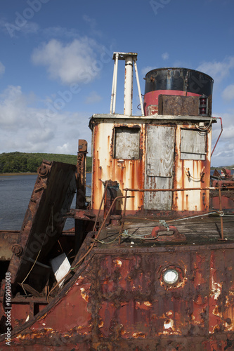 Rusting shipwreck Ireland photo