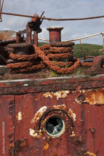 Rusting shipwreck Ireland photo