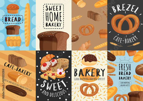 Bakery Posters And Banners Set