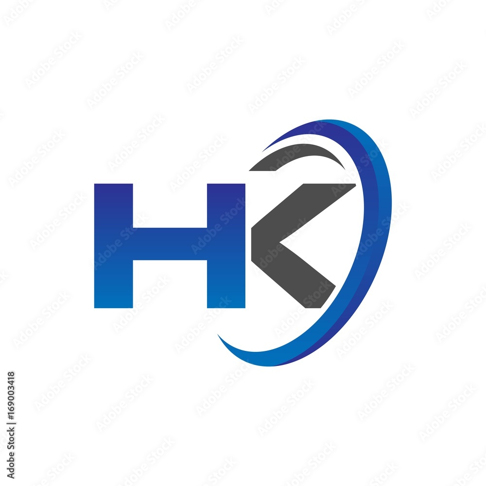 vector modern initial logo letters ha with circle swoosh blue gray vector modern initial logo letters ha with circle swoosh blue gray