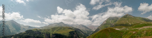 Georgian mountines panoramic wiew