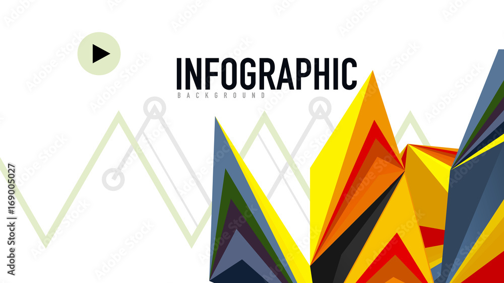 Modern triangle presentation template Modern triangle presentation template