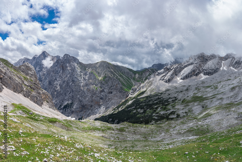 The mountains of Alps in Bavaria, Germany The mountains of Alps in Bavaria, Germany