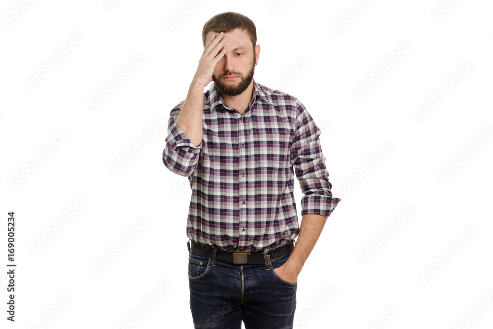 Man with headache Man with headache