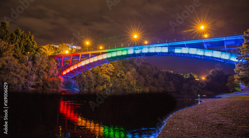 Tableau sur toile Bridge St, Hamilton, New Zealand