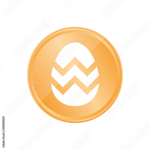 Bronze Münze - Osterei