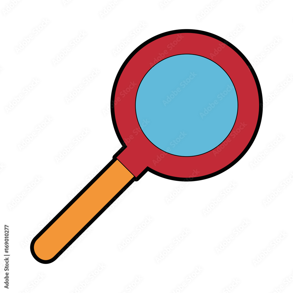 magnifying glass icon over white background vector illustration magnifying glass icon over white background vector illustration