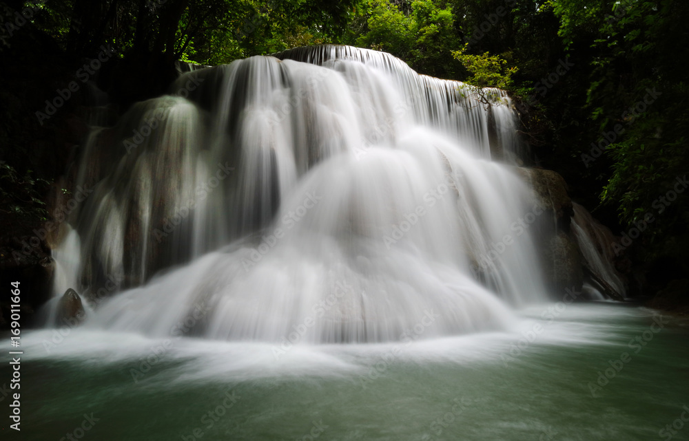 waterfall huay mae khamin in Kanchanaburi province,Thailand