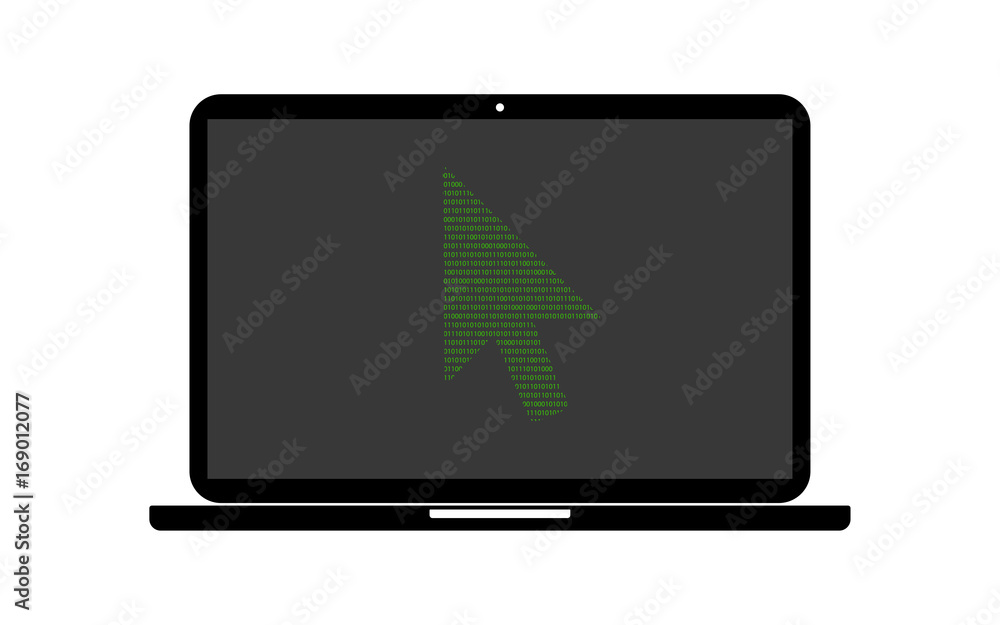 Hacker Laptop Mauszeiger Hacker Laptop Mauszeiger