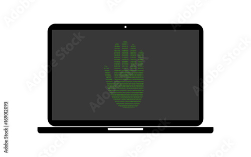 Hacker Laptop Hand