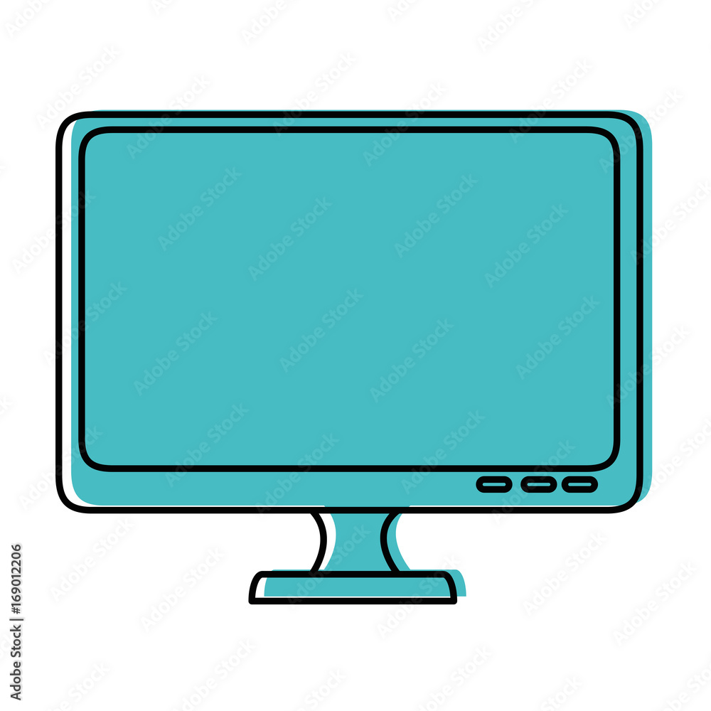 computer icon over white background vector illustration computer icon over white background vector illustration