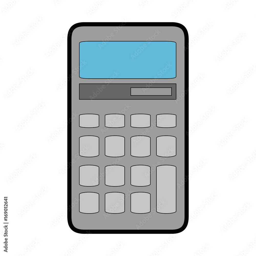 calculator icon over white background vector illustration calculator icon over white background vector illustration