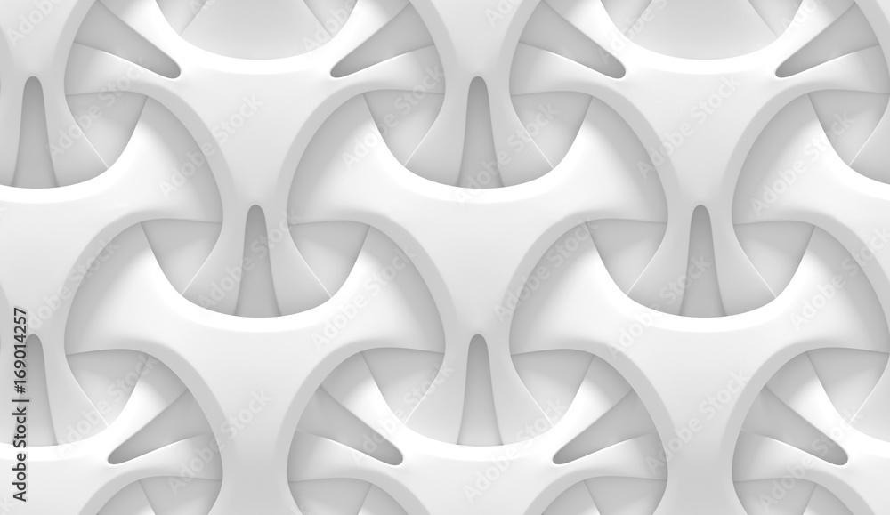 White abstract geometric pattern. Origami paper style. 3D rendering seamless texture. White abstract geometric pattern. Origami paper style. 3D rendering seamless texture.