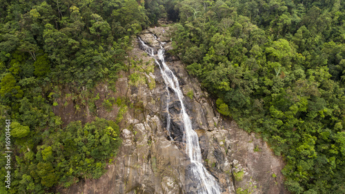 Waterfall in The National Vietnam park Bach ma