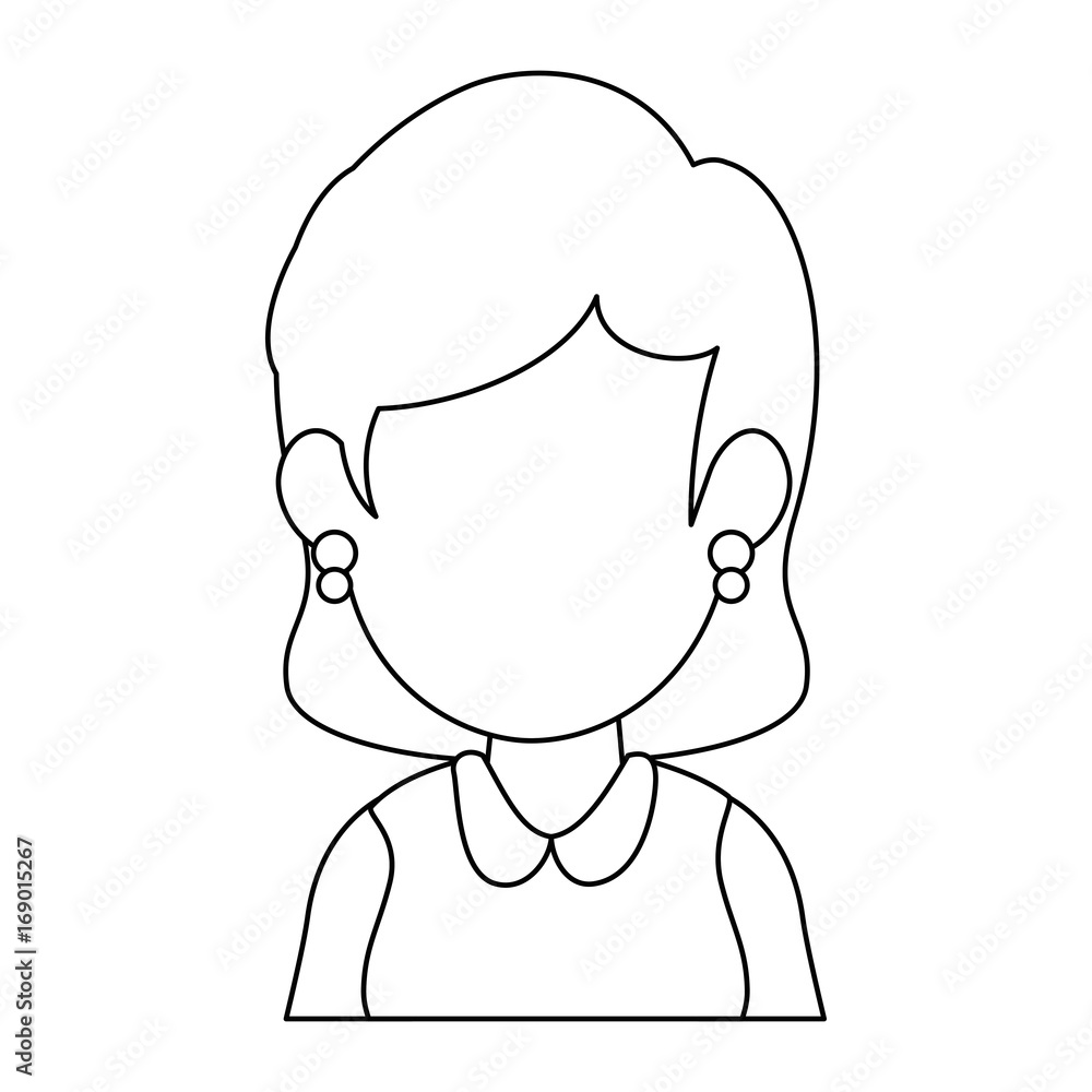 avatar businesswoman icon over white background vector illustration avatar businesswoman icon over white background vector illustration