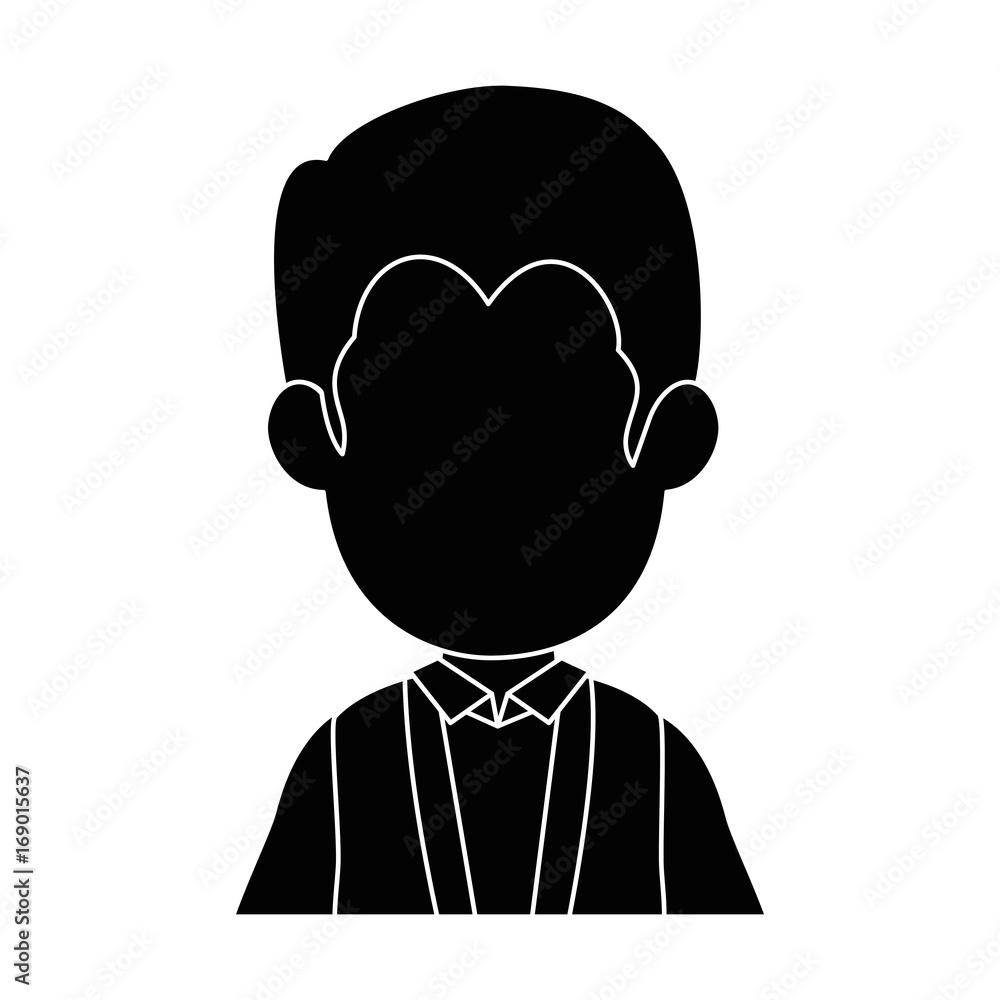 avatar man icon over white background vector illustration avatar man icon over white background vector illustration