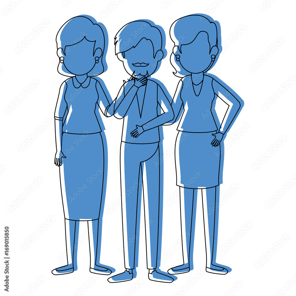 businesspeople standing icon over white background colorful design vector illustration businesspeople standing icon over white background colorful design vector illustration