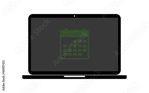 Hacker Laptop Kalender