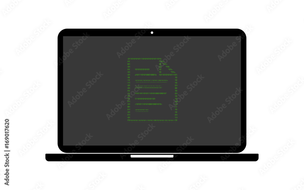 Hacker Laptop Dokument Hacker Laptop Dokument