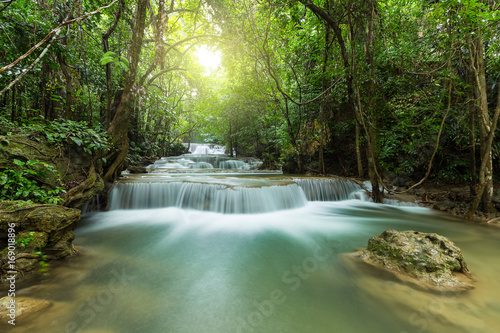 beautiful waterfall in Thailand