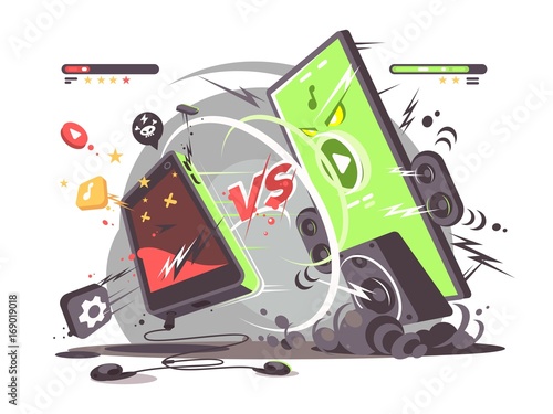 Battle of smartphones vs