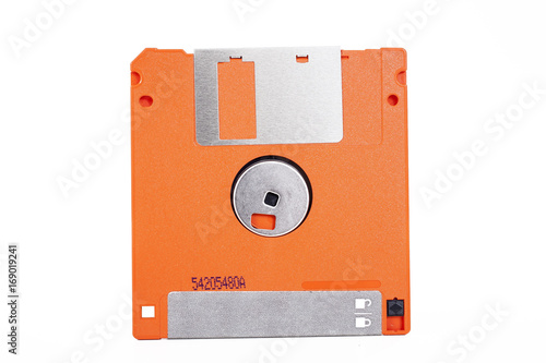 Floppy old orange disc