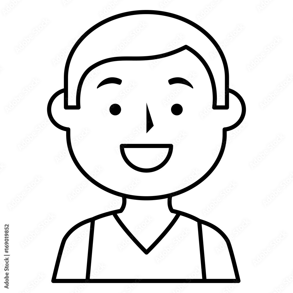young man avatar character vector illustration design young man avatar character vector illustration design