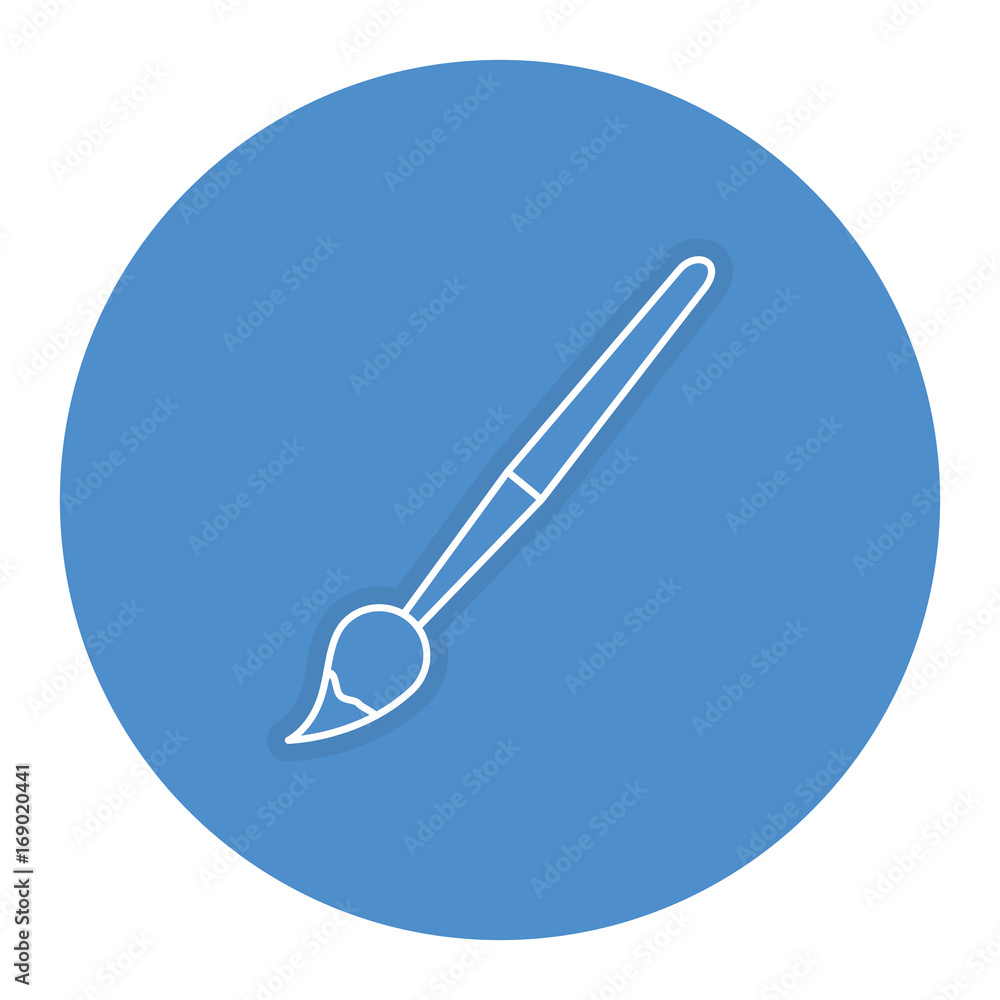 paint brush school supply vector illustration design paint brush school supply vector illustration design