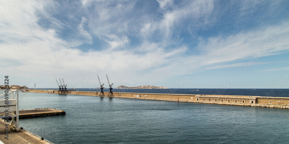 The Marseilles ferry terminal