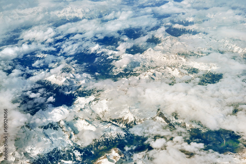 Landscape from above, Mountains