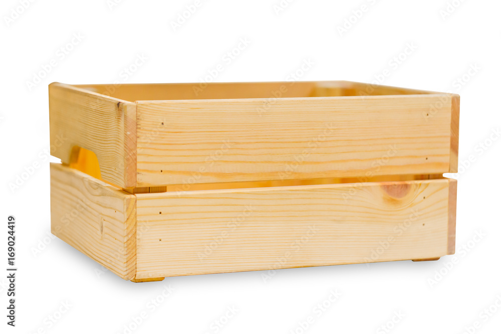 wood box or wooden good cargo shipping wooden tray isolated on white. wood box or wooden good cargo shipping wooden tray isolated on white.