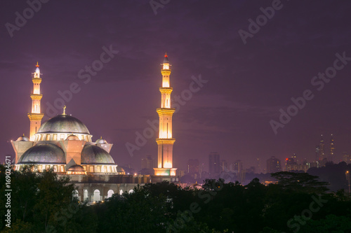 Photography Sunrise moment at The Federal Territory Mosque