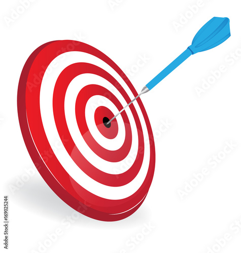 Target dart logo vector image © glopphy