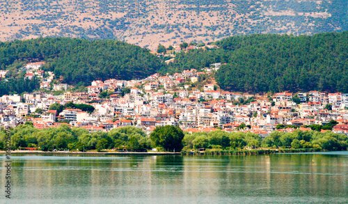 Ioannina city and the lake Pamvotis located in Epirus.Greece